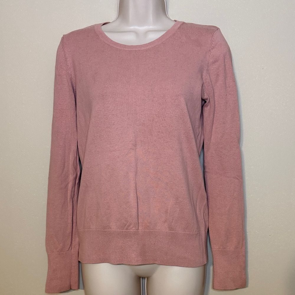 H&M women's pink cotton sweater size small
